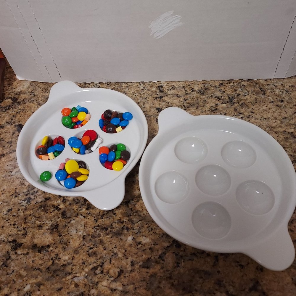 DISCOUNTED Escargo Plates set of 2, also for or candies, nuts etc